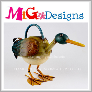 Colored Metal Duck Craft for Outdoor Decor