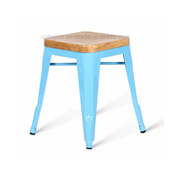 Best Seller Commercial Metal Wooden Top Dining Chair (SP-MC038W)