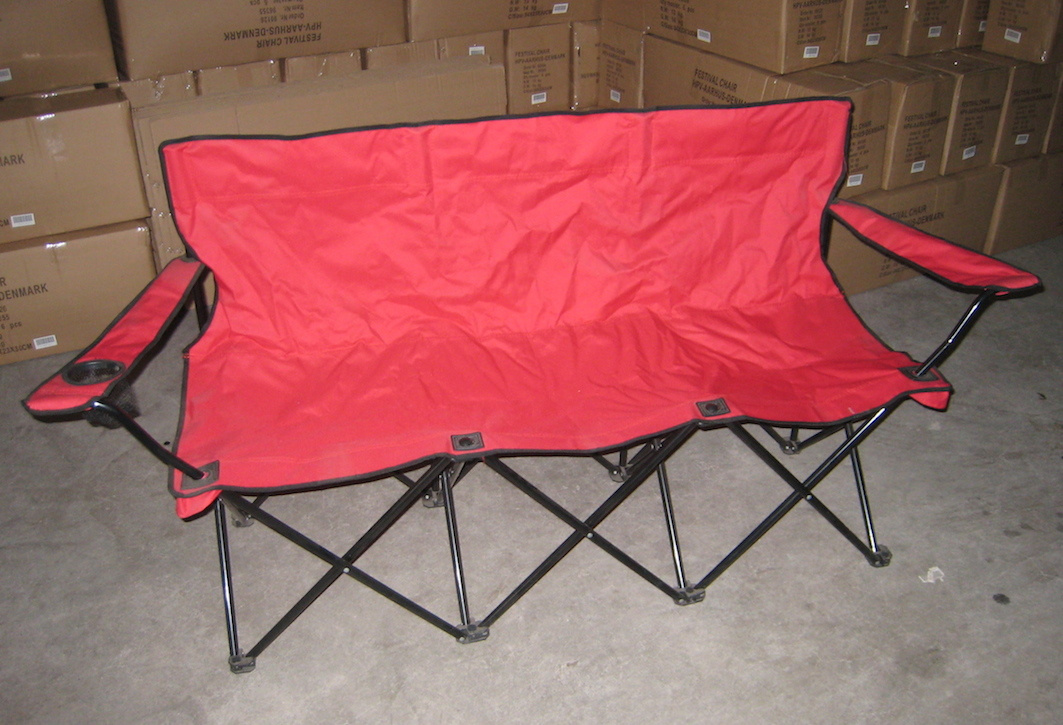 3 Seats Folding Beach Chair with Armrest (MW11032)
