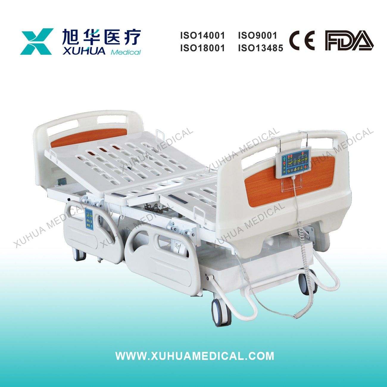 Ce Approved Seven Functions Electric Hospital ICU Bed