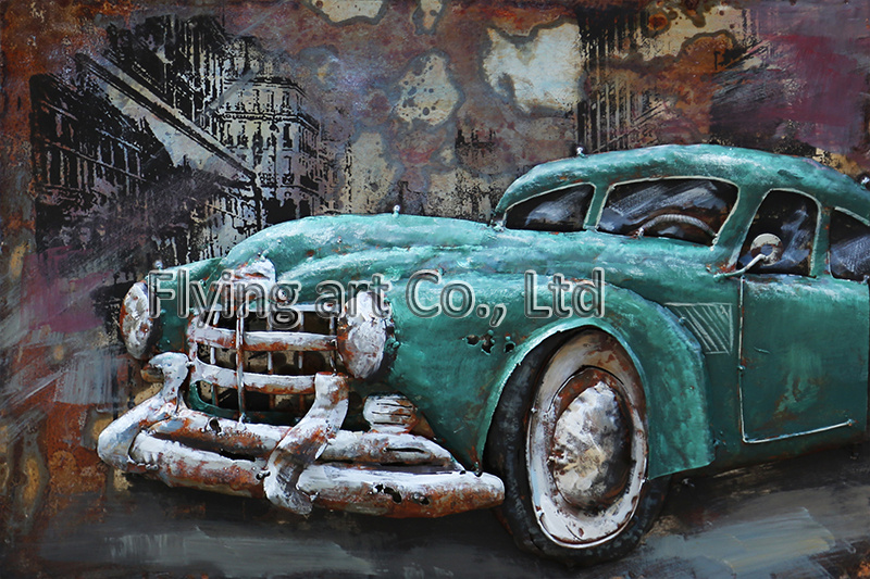 3 D Metal Wall Art Decor for Cars