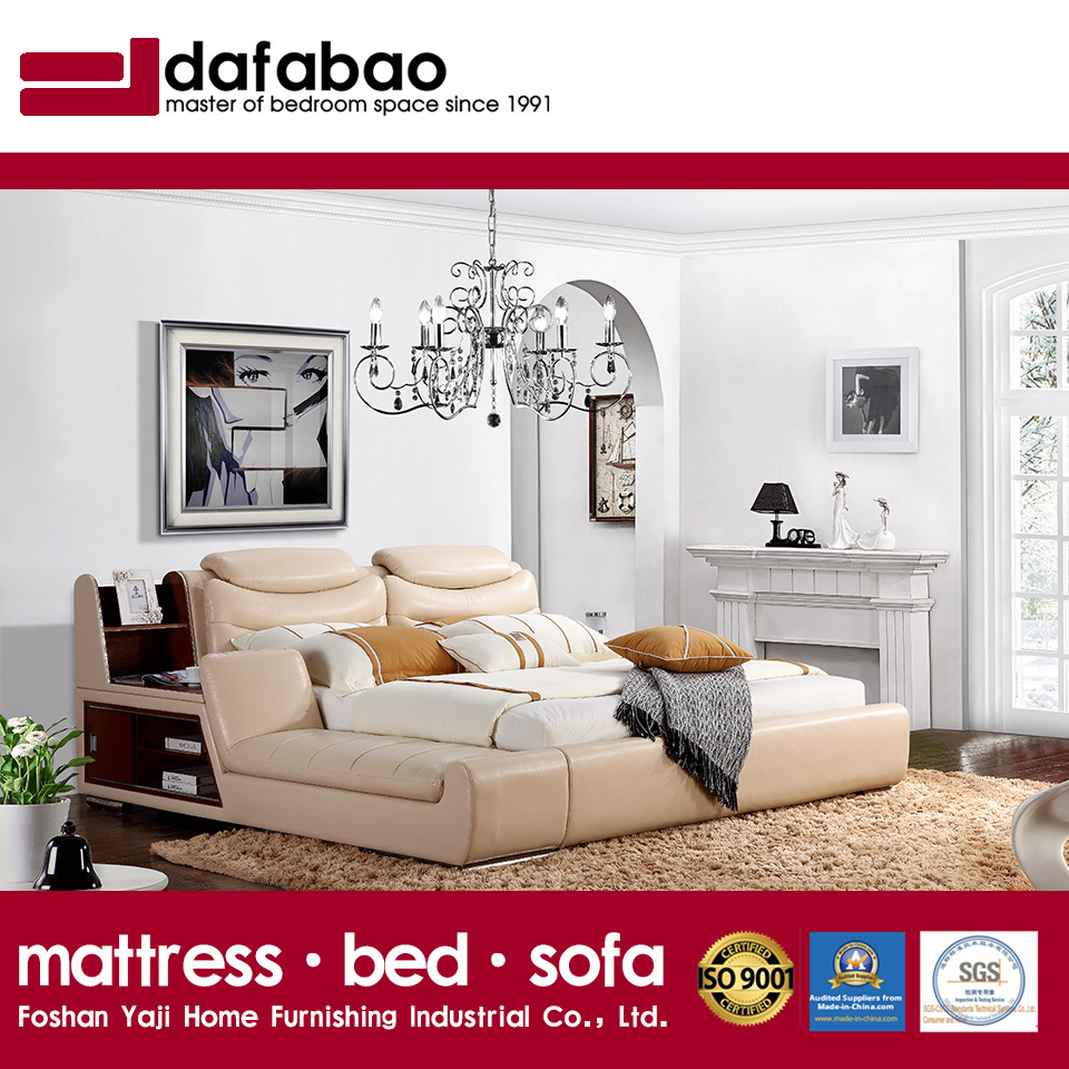 Modern Design with Steel Safe Leather Bed Fb8153