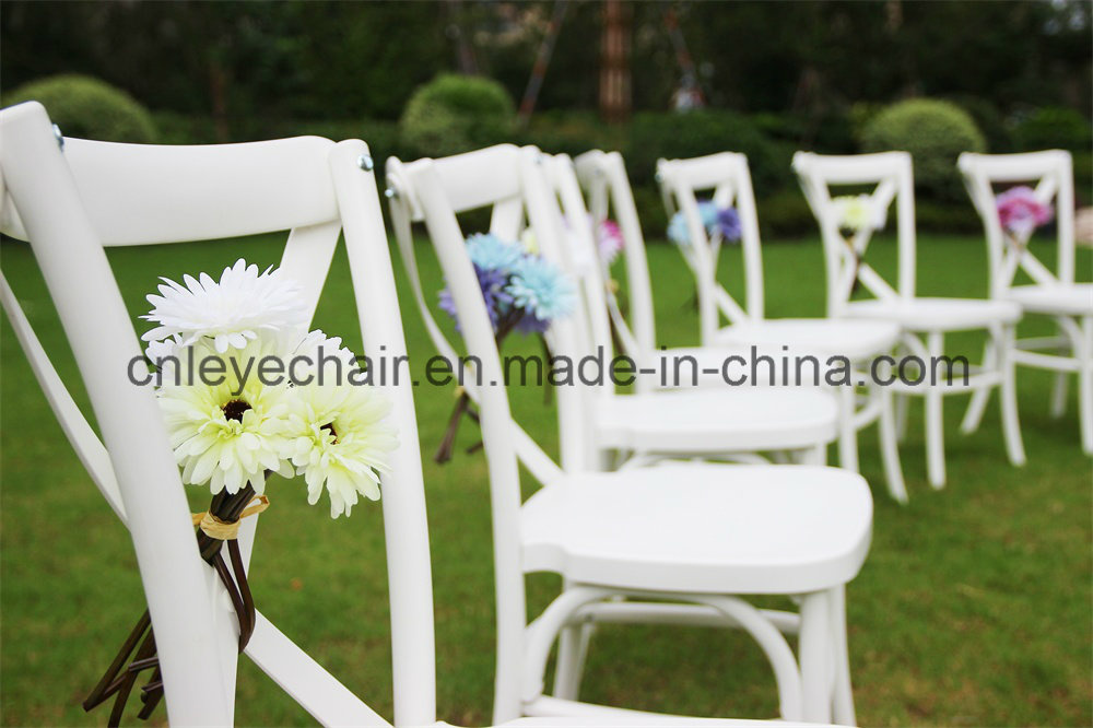 Cross Back Resin Dining Chair/L-9