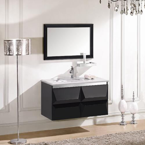 Modern Solid Wood Bathroom Cabinet