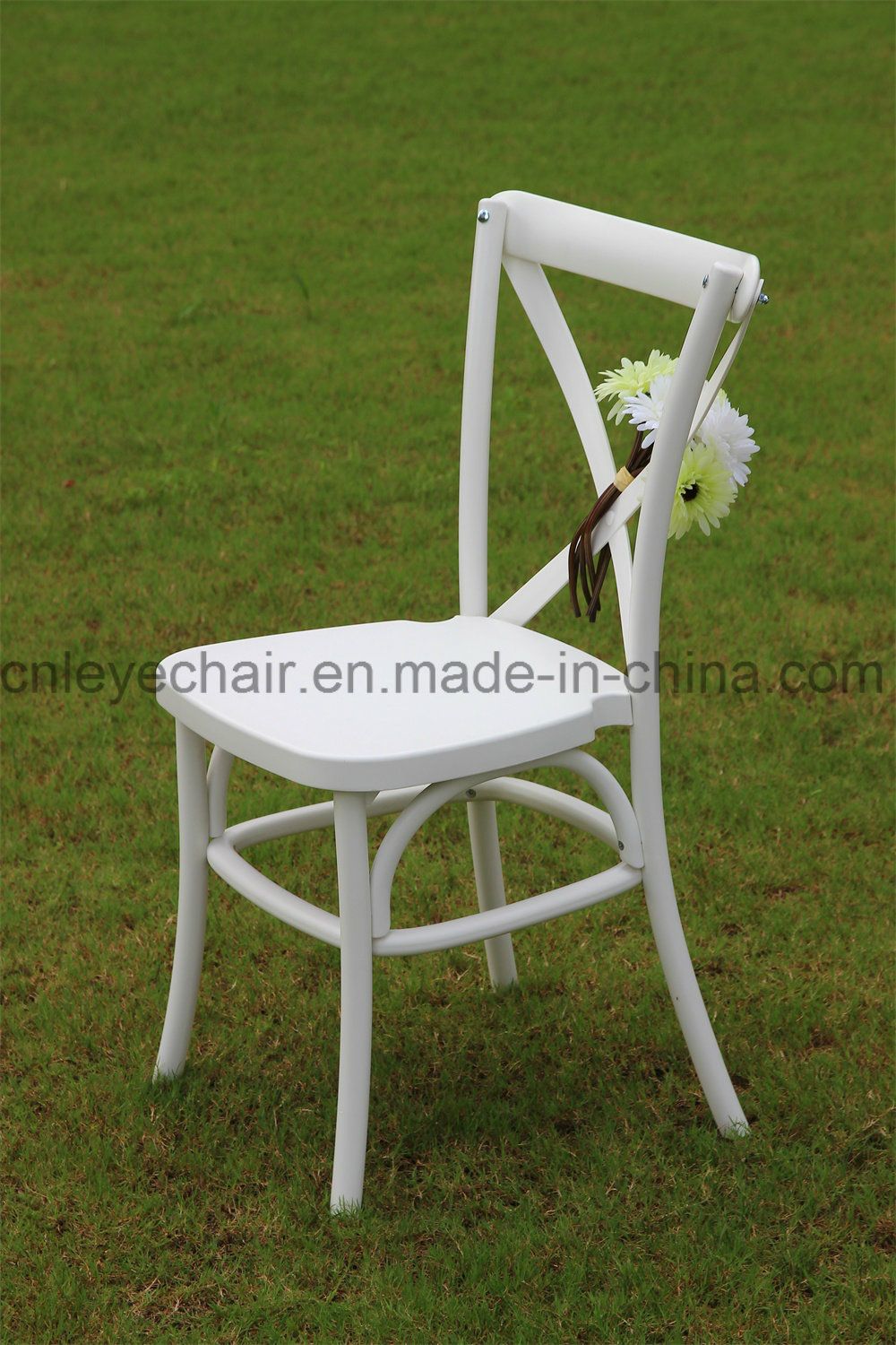 Cross Back Dining Chair Plastic Wedding
