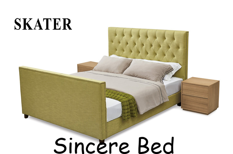 Sk23 American Style Bedroom Fabric Bed