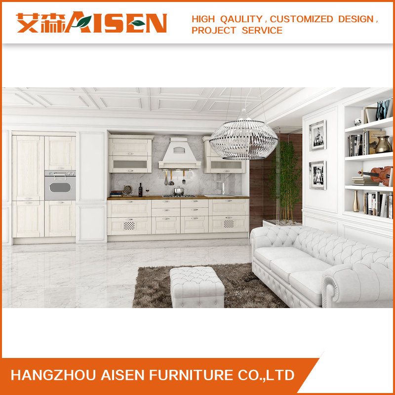 Best Sale Simple Design Solid Wood Kitchen Cabinet