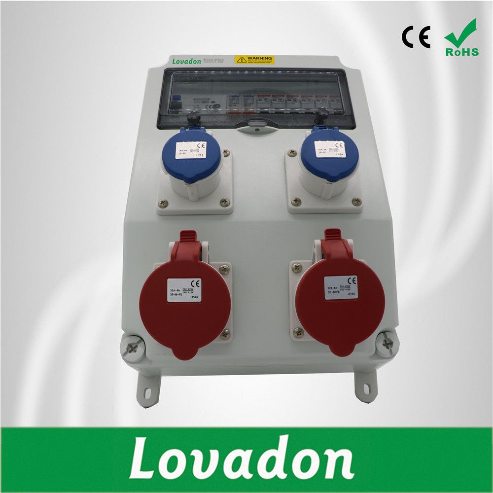 32 AMPS Industrial Socket Distribution Boxes Industry Electric Plug Socket Box