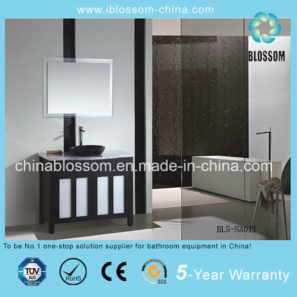 Modern Bathroom Vanity Floor Mounted Wooden Bathroom Cabinet (BLS-NA011)