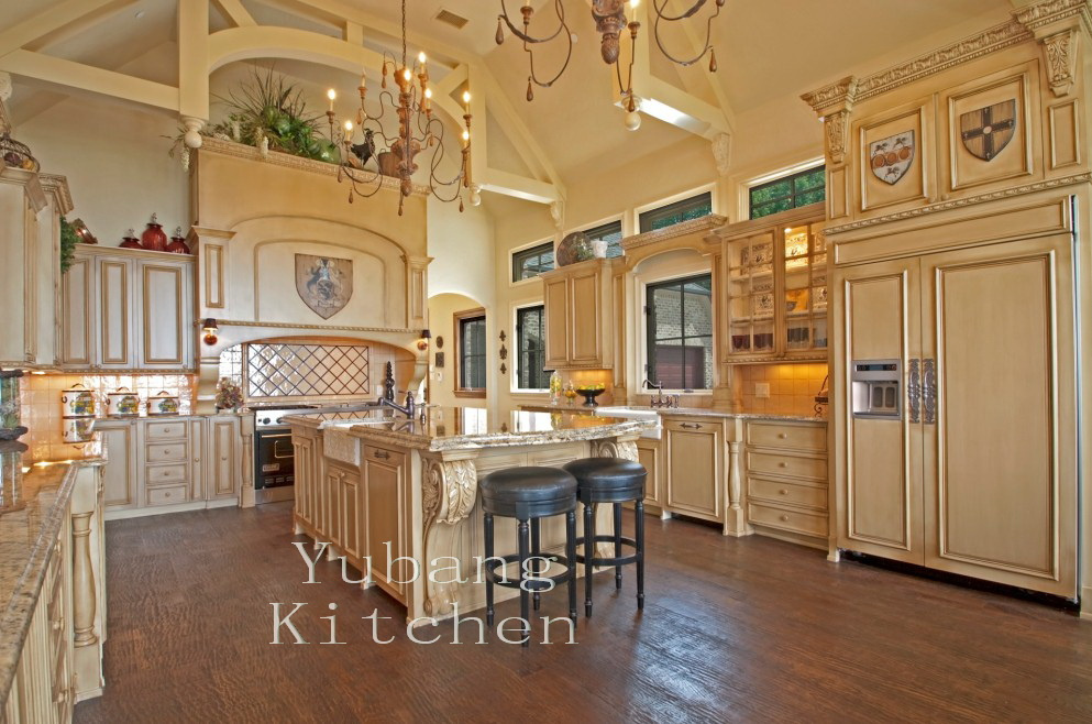 New Design Solid Wood Kitchen Cabinet Home Furniture#205