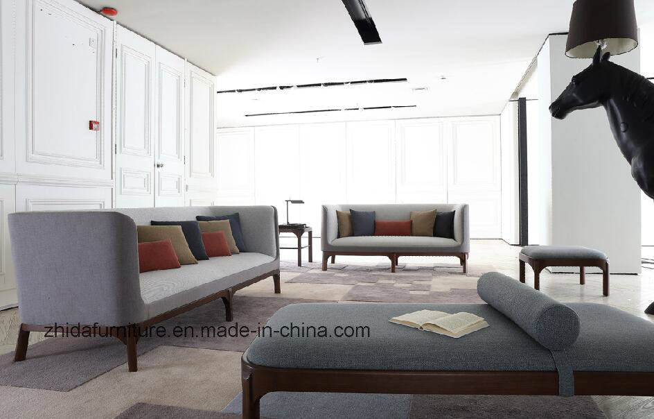 European Modern Classics Gray Fabric Sofa (MS1602)