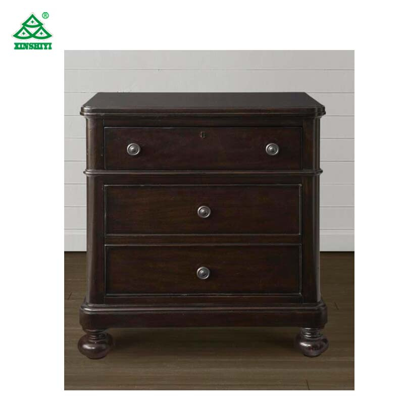 Latest Wooden Simple Nightstand From Furniture Factory