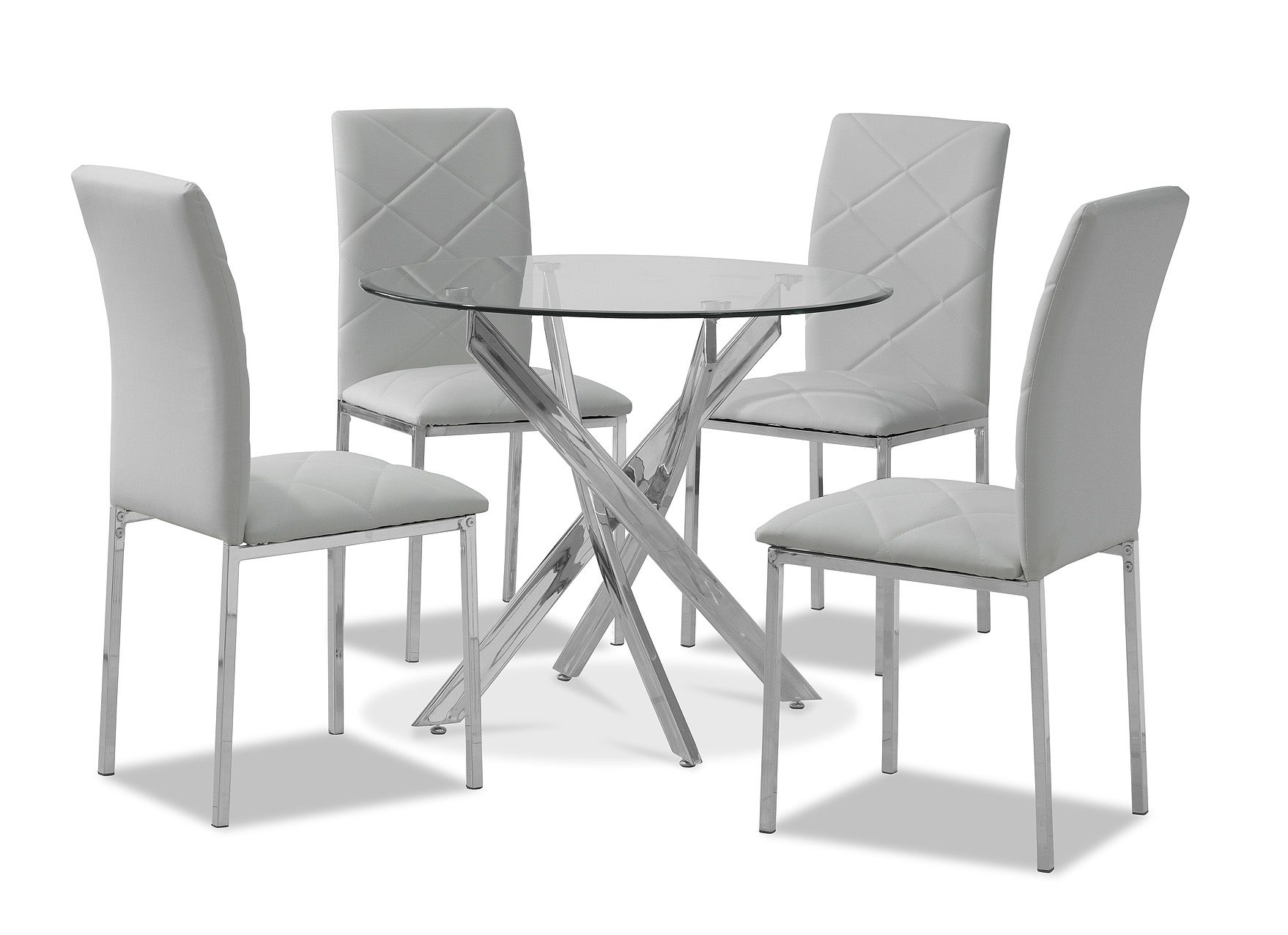 Outdoor Kitchen Dining Set Glass Table (DT002)