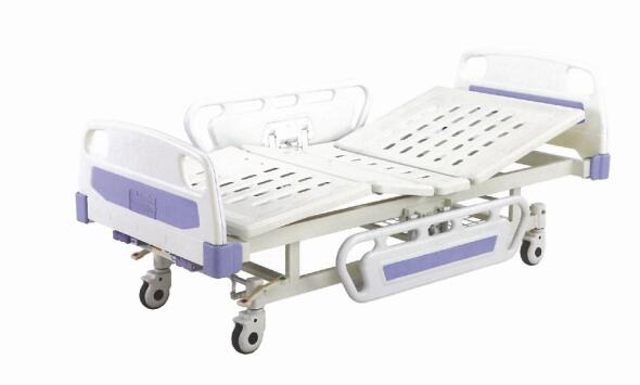 Moveable Full-Fowler Adjustable Medical Bed with ABS Head/Foot Board