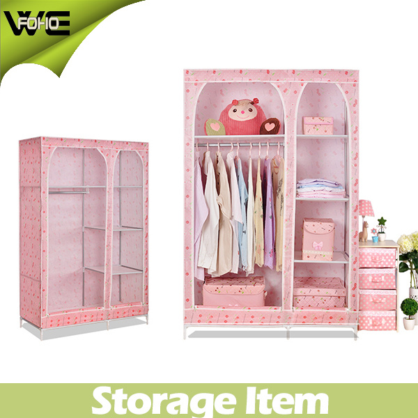 New Living Room Furniture Folding Kids Fabric Wardrobe