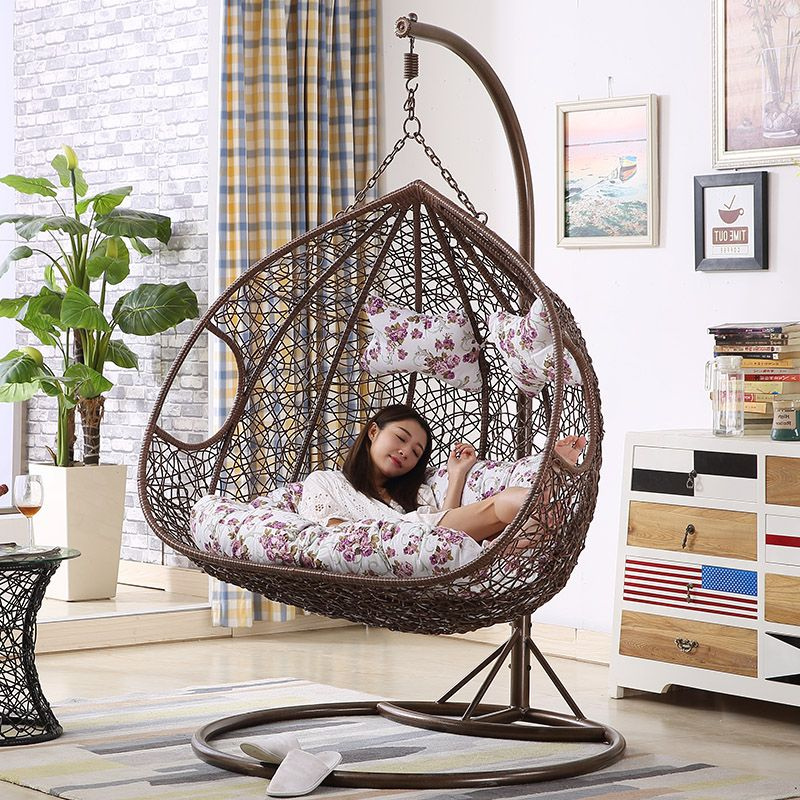 Double Swing Swing, Rattan Furniture, Rattan Basket (D151B)