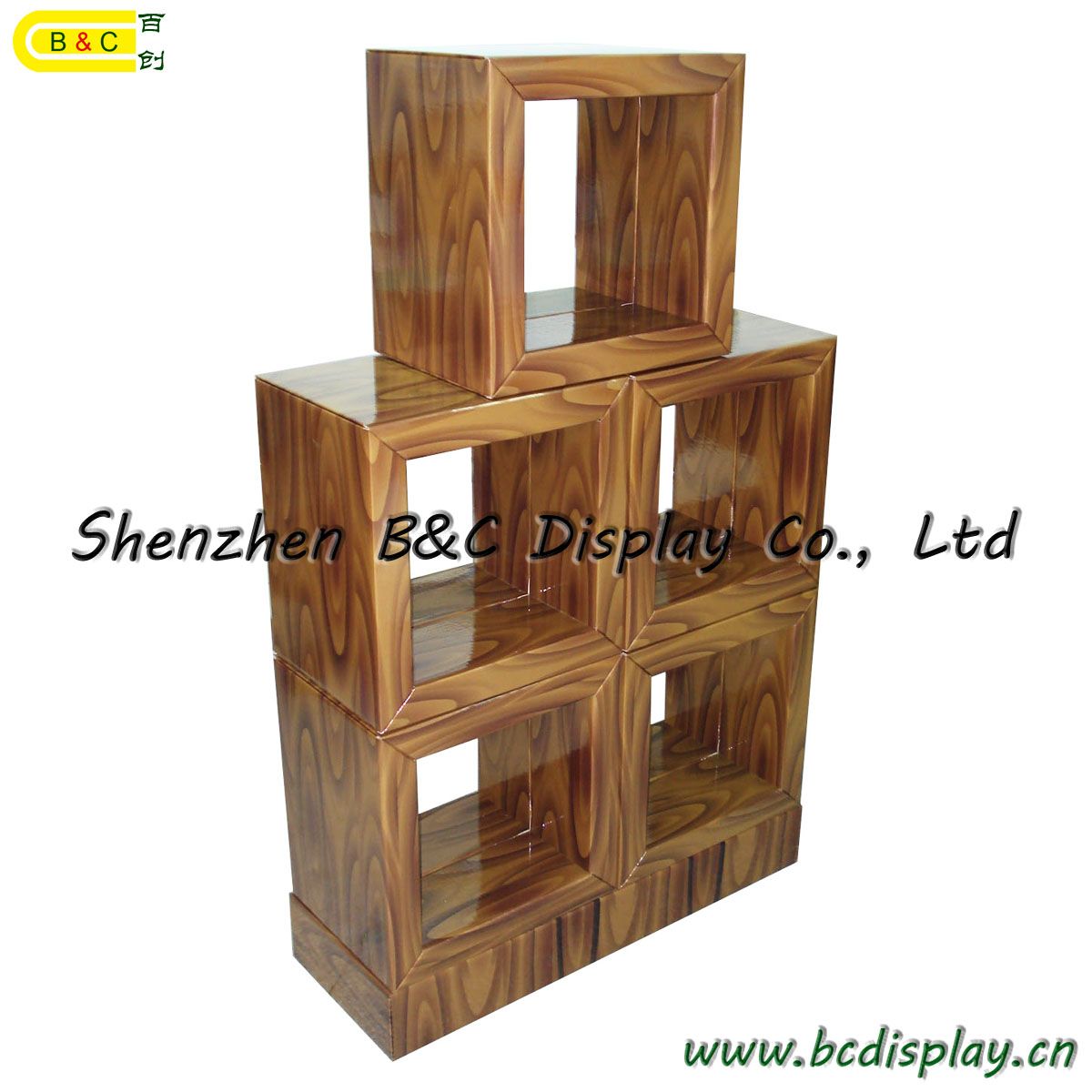 Cardboard Bookcase / Paper Grid Ark / Multi-Purpose Cabinet (B&C-F006)