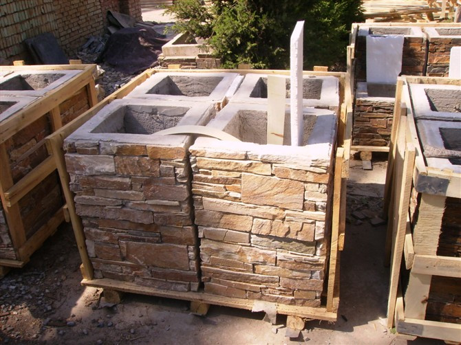 Decorative Door Slate Natural Stone Column (SMC-PC046)