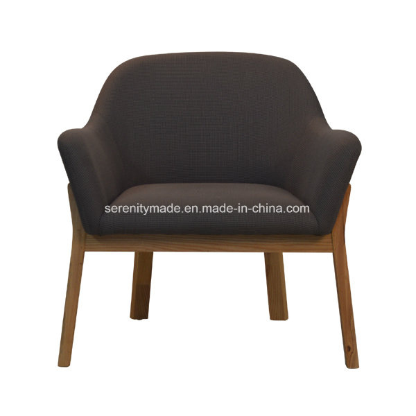 American Style Dessa Dining Lounge Arm Chair with Wooden Base
