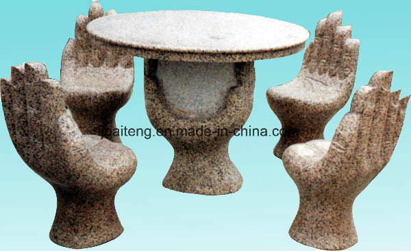 Granite Hand Shaped Whole Set Table