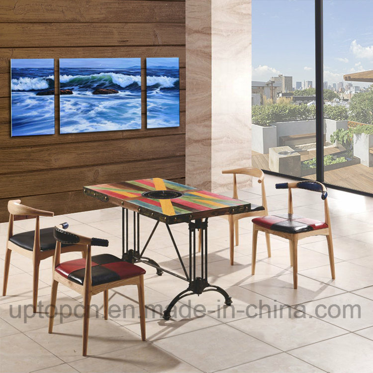 Wooden Restaurant Furniture Set with Classical Cow Horn Chair (SP-CT694)