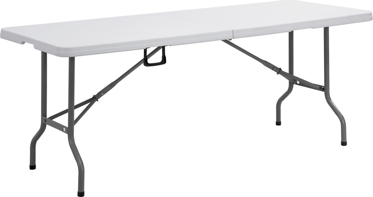 6FT Large Rectangle Plastic Folding Table, Banquet Table, Camping Table for Outdoor 183cm