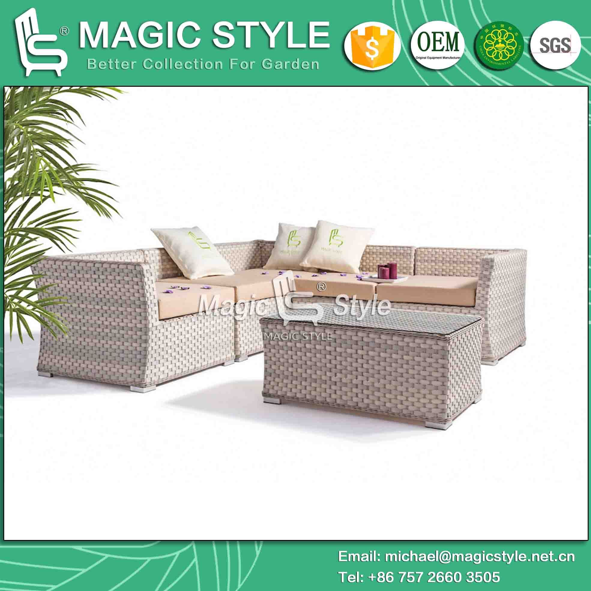 Wicker Corner Sofa Set 