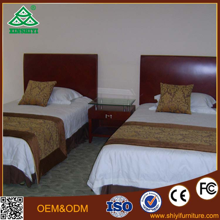 Black Solid Wood Hotel Daybed Furniture Hotel Furniture