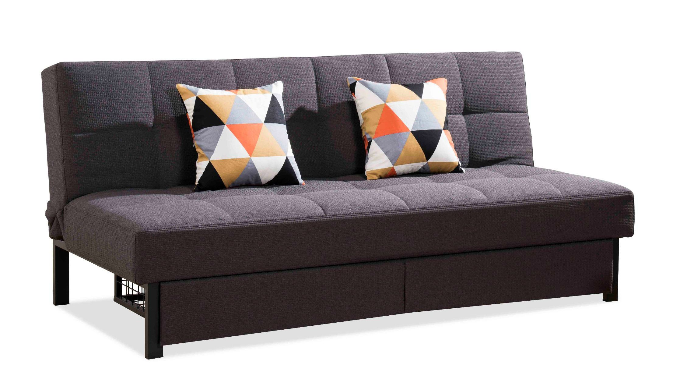 Two Seats Sofa Bed with Storage/Two Drawer Underneath
