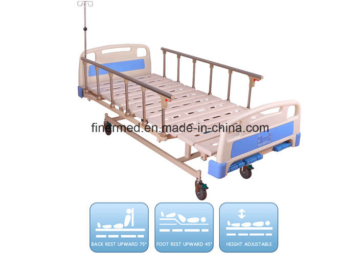 Height Adjustable ABS Medical Manual Crank Bed for Hospital