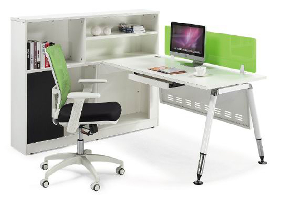 Modern MFC Staff Computer Desk with Hutch Office Furniture (HF-CA001)