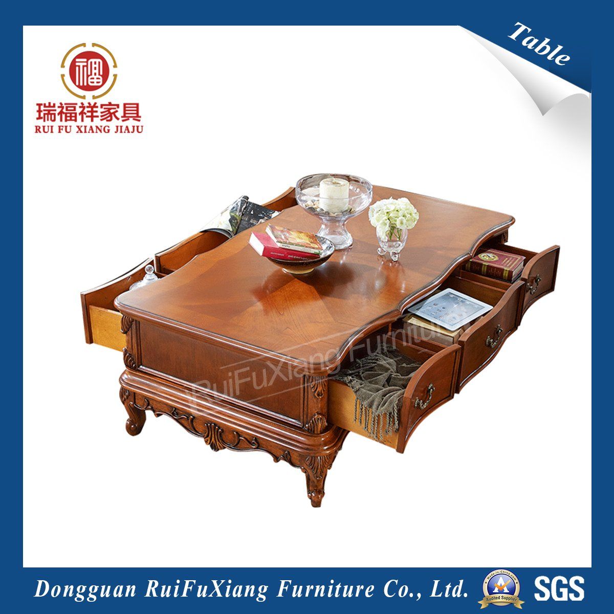 Wooden Coffee Table for Sale (P225)