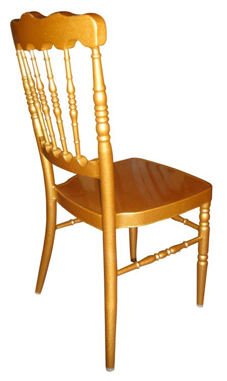 White Party Hotel Wedding Banquet Rental Wood Napoleon Chair