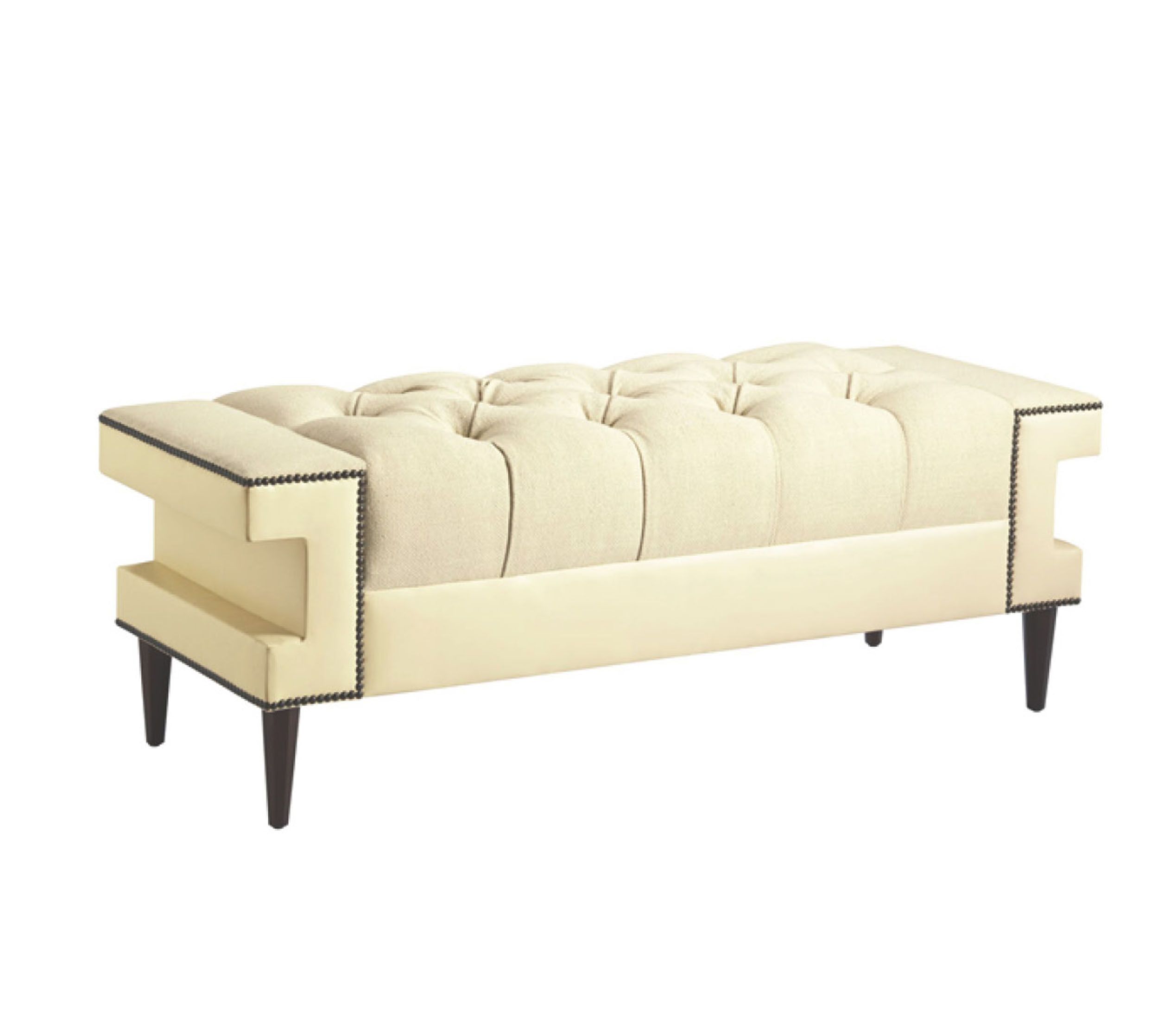 Luxury Bedroom Furniture Ottoman Stools French Style Fabric Bed Endstool0604