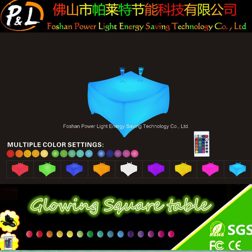 Luxury Lumimous Rotational Moulding LED Furniture Modern LED Table