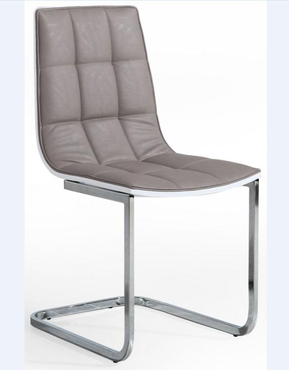 Home Furniture Faux Leather Z Shape Stainless Steel Dining Chairs
