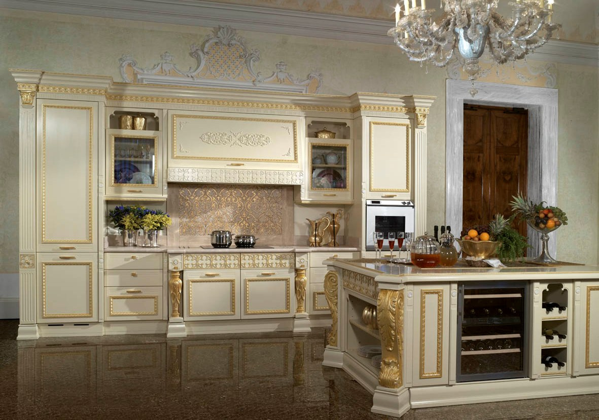 Luxury Solid Wood French Kitchen Cabinet Designs for Small Kitchens