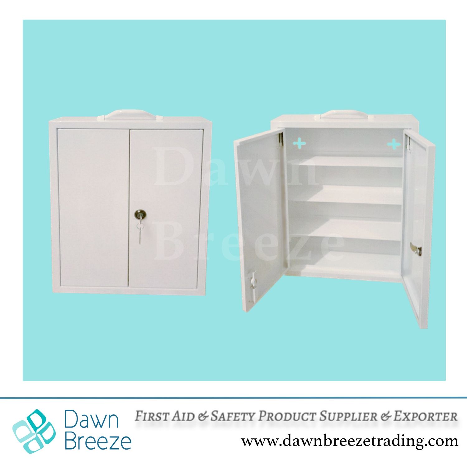 Lockable Metal Medication Box Medicine Storage Cabinet
