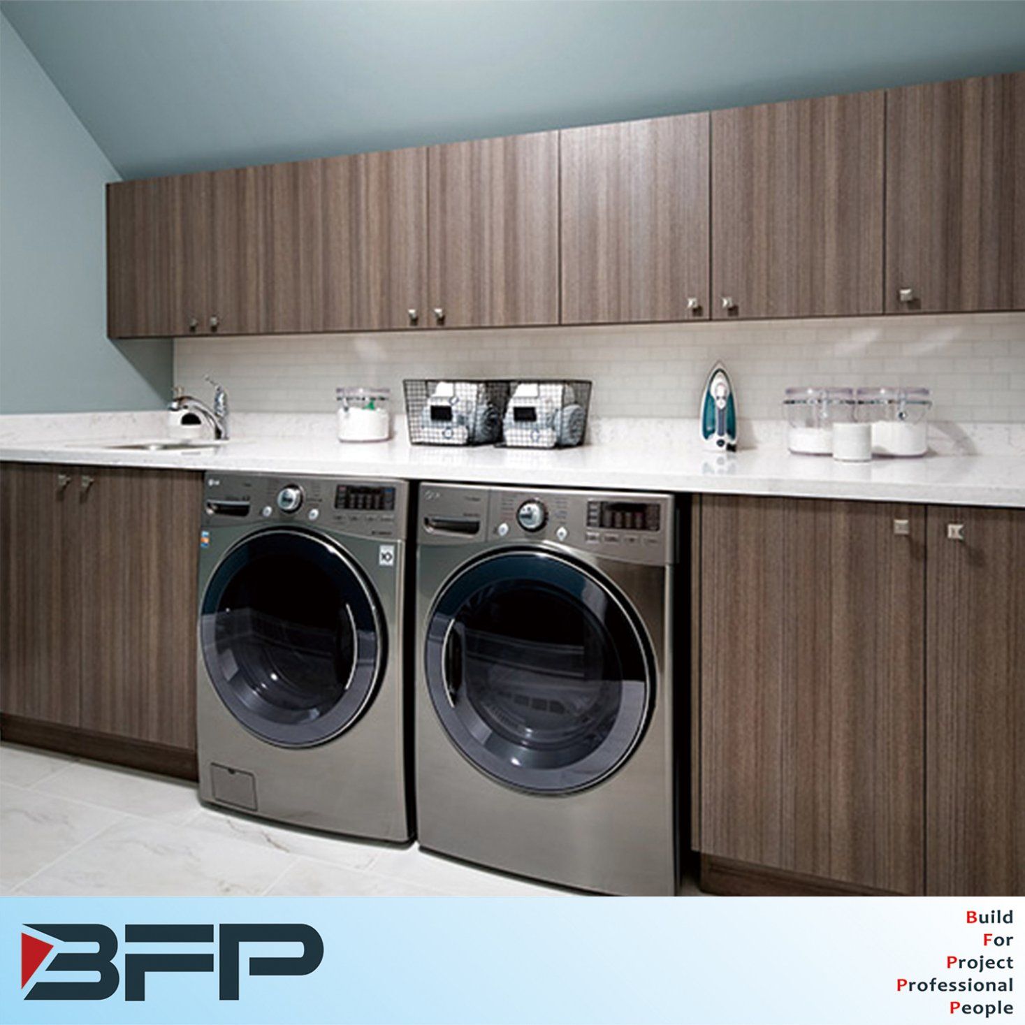 Modern Style Wooden Vanity Bathroom Furniture Corner Cabinet Units