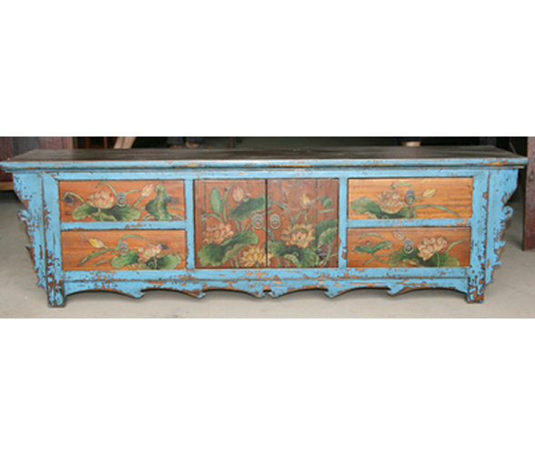 Antique Reproduction Painted TV Cabinet TV260