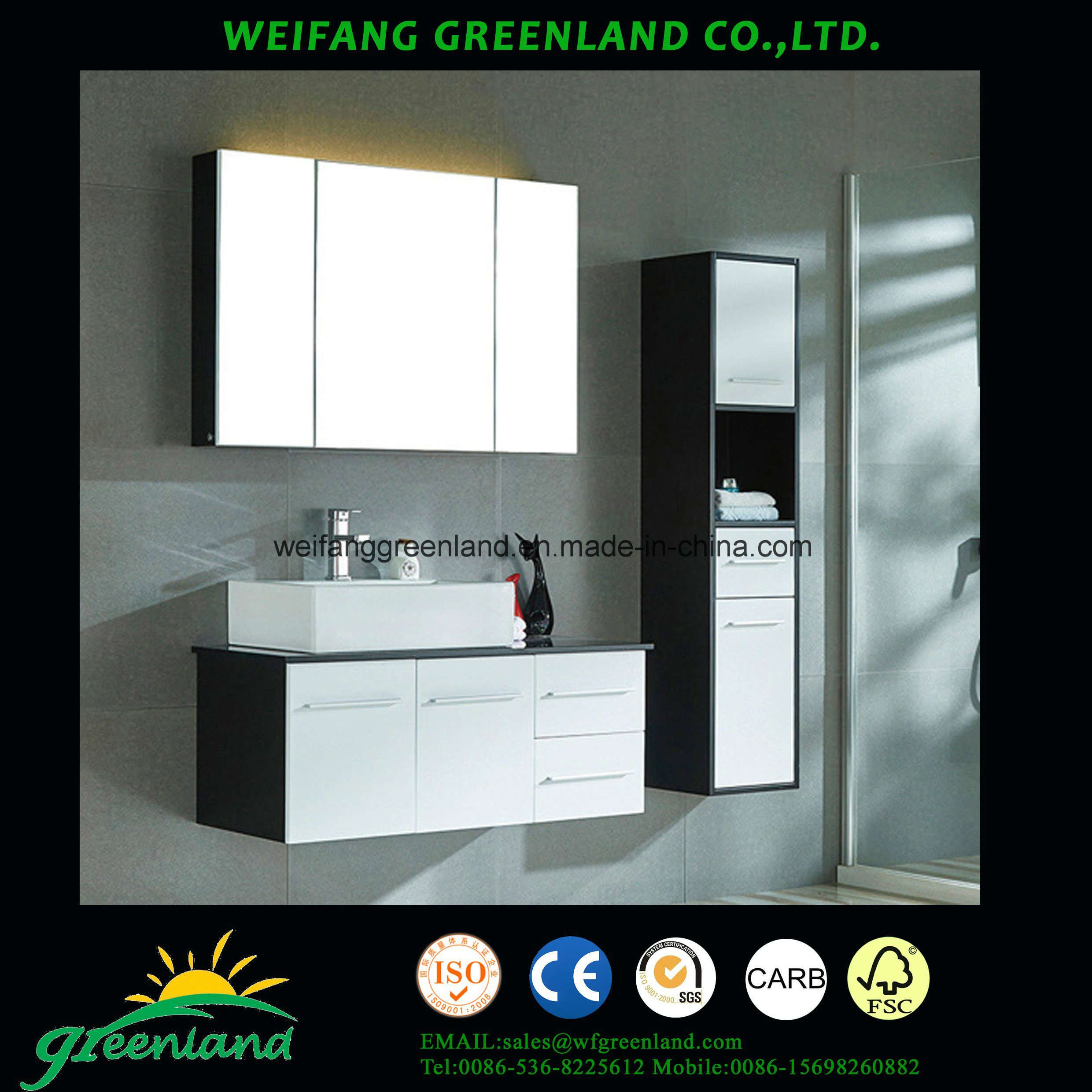 Good Quality Wood Panels Bathroom Cabinet