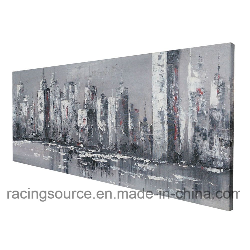 New York City Scape Oil Painting Hanging Wall Decor Canvas Print