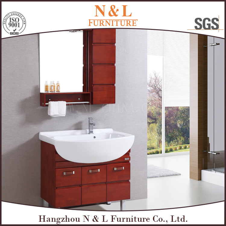 High Quality Modular Size Bathroom Vanity with Ceramic Wash Basin
