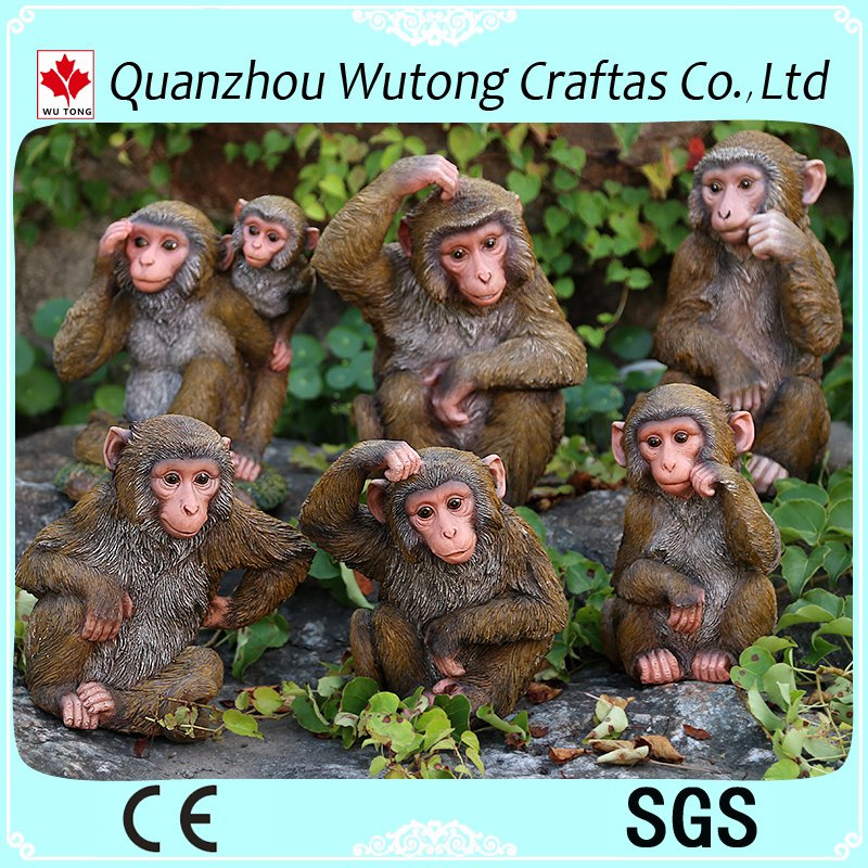 Wholesale Custom Garden DEC Resin Monkey Statue