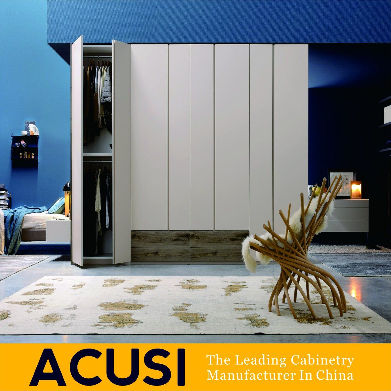 Wholesale New Design Simple Style Hinged Door Wardrobe (ACS3-H16)