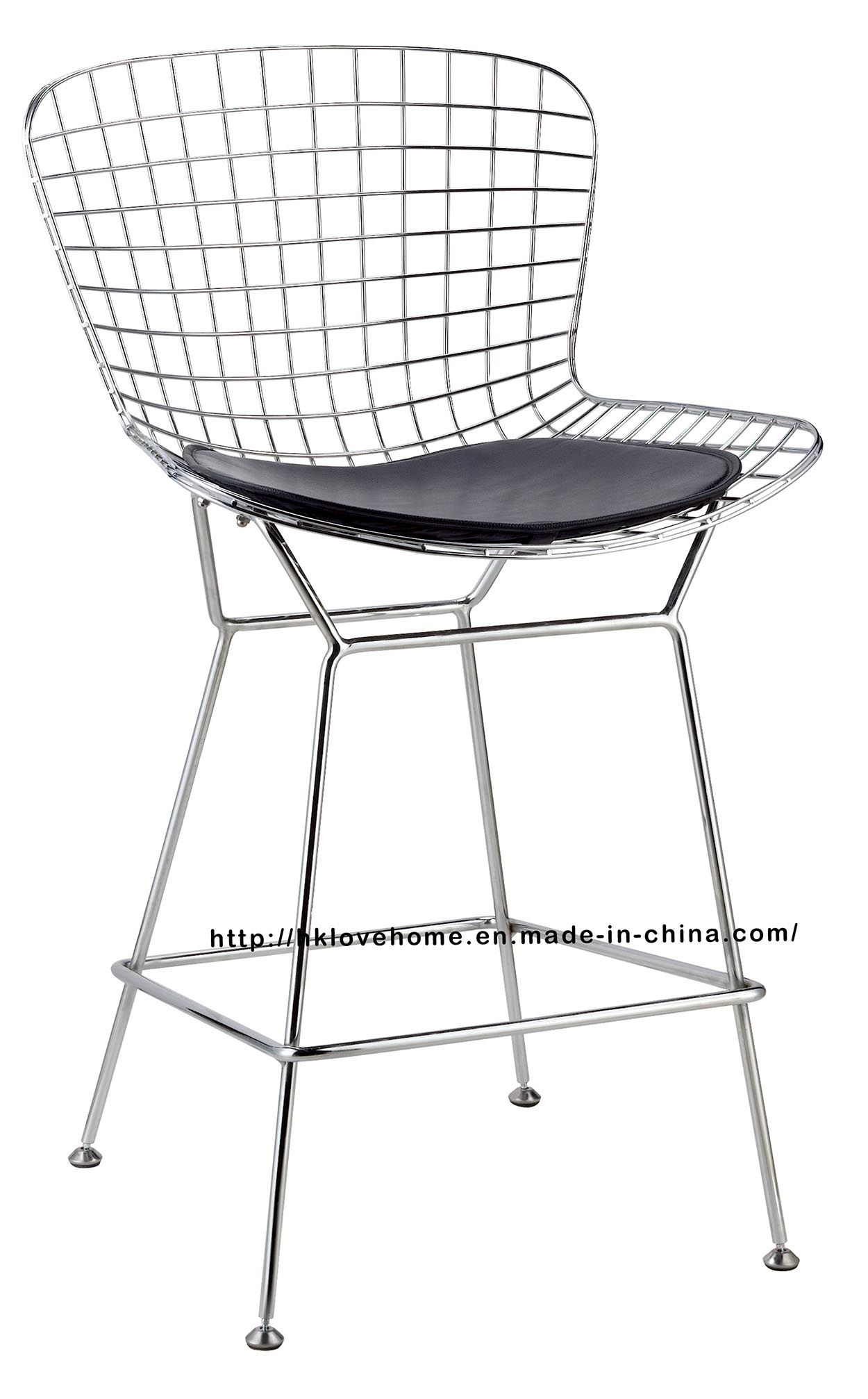 Modern Dining Restaurant Knock Down Wire Counter Bar Chairs
