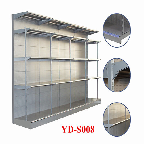 Heavy Duty Perforated Supermarket Island Gondola Shelving System
