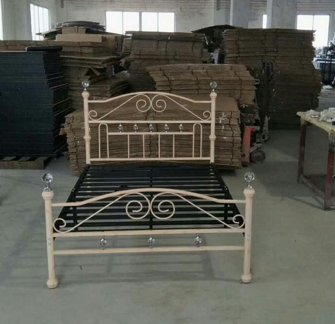 Black Color Strong Metal and Steel Bed