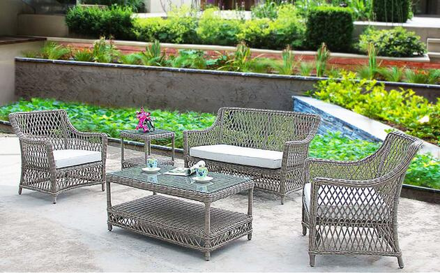 5 Piecs Rattan Sofa Pation furniture PE Rattan Furniture