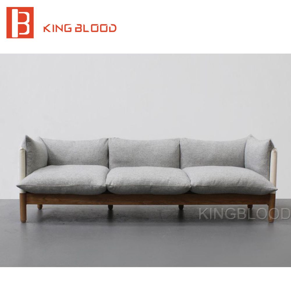 Cheap Solid Wood Living Room Sets Furniture for Apartment Size